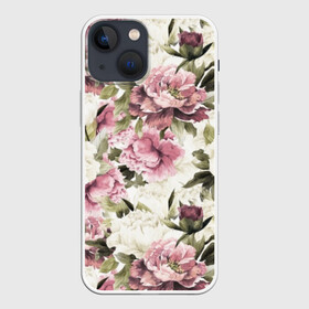 Чехол для iPhone 13 mini с принтом Акварель, розы в Курске,  |  | art | bouquet | color | flora | flowers | graphic | illustration | leaves | nature | painting | petals | pink | plants | roses | watercolor | white | акварель | белые | букет | графическая | живопись | иллюстрация | искусство | лепестки | листья | природа