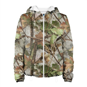 Женская куртка 3D с принтом Камуфляж в Курске, ткань верха — 100% полиэстер, подклад — флис | прямой крой, подол и капюшон оформлены резинкой с фиксаторами, два кармана без застежек по бокам, один большой потайной карман на груди. Карман на груди застегивается на липучку | army | autumn | branches | camouflage | disguise | fishing | forest | green | khaki | leaves | nature | oak | photo | армия | ветки | дуб | зеленый | камуфляж | лес | листья | маскировка | осень | охота | природа | рыбалка | фото | хаки