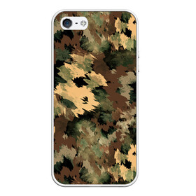 Чехол для iPhone 5/5S матовый с принтом Камуфляж в Курске, Силикон | Область печати: задняя сторона чехла, без боковых панелей | abstraction | army | autumn | brown | camouflage | disguise | fishing | green | khaki | nature | spots | абстракция | армия | зеленый | камуфляж | коричневый | маскировка | осень | охота | природа | пятна | рыбалка | хаки