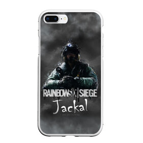 Чехол для iPhone 7Plus/8 Plus матовый с принтом Jackal Rainbow Six в Курске, Силикон | Область печати: задняя сторона чехла, без боковых панелей | gameplay | mozzie | pvp | r6 | r6s | siege | герой | дым | огонь | осада | пламя | радуга | снайпер | сражения | туман | шутер