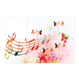 Магнитный плакат 3Х2 с принтом Ноты весна в Курске, Полимерный материал с магнитным слоем | 6 деталей размером 9*9 см | music | абстракция | книга | листы | музыка | музыкальный | ноты | произведение | страница | тетрадь