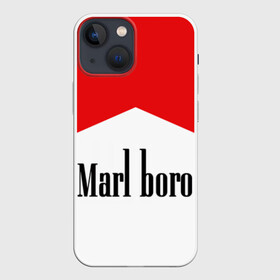 Чехол для iPhone 13 mini с принтом Мальборо в Курске,  |  | marlboro | мальборо | мода