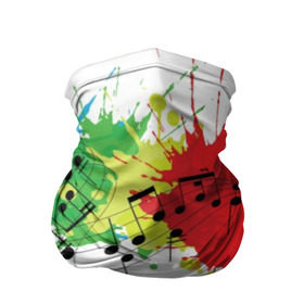 Бандана-труба 3D с принтом Ноты color в Курске, 100% полиэстер, ткань с особыми свойствами — Activecool | плотность 150‒180 г/м2; хорошо тянется, но сохраняет форму | music | абстракция | книга | листы | музыка | музыкальный | ноты | произведение | страница | тетрадь