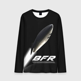 Мужской лонгслив 3D с принтом BFR (Big Falcon Rocket) в Курске, 100% полиэстер | длинные рукава, круглый вырез горловины, полуприлегающий силуэт | Тематика изображения на принте: bfr | big falcon rocket | elon musk | falcon 9 | falcon heavy | spacex | илон маск | космический корабль | космос | ракета