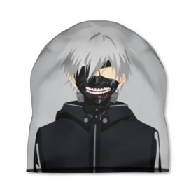 Шапка 3D с принтом Kaneki Ken в Курске, 100% полиэстер | универсальный размер, печать по всей поверхности изделия | ghoul | kaneki | ken | tokyo | гуль | канеки | кен | токийский