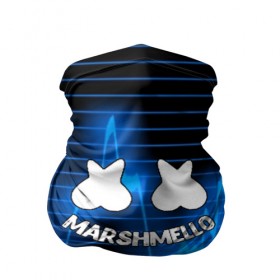 Бандана-труба 3D с принтом Marshmello в Курске, 100% полиэстер, ткань с особыми свойствами — Activecool | плотность 150‒180 г/м2; хорошо тянется, но сохраняет форму | christopher comstock | dj | marshmello | music | диджей | клубная музыка | клубняк | крис комсток | логотип | маршмеллоу | музыка