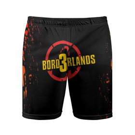 Мужские шорты 3D спортивные с принтом BORDERLANDS 3 в Курске,  |  | 2k | apocalypsis | borderlands | borderlands 3 | fanstastic | game | logo | pandora | play | апокалипсис | бордерлендс | игра | лого | пандора | фантастика