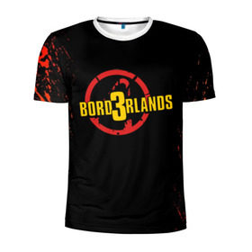 Мужская футболка 3D спортивная с принтом BORDERLANDS 3 в Курске, 100% полиэстер с улучшенными характеристиками | приталенный силуэт, круглая горловина, широкие плечи, сужается к линии бедра | 2k | apocalypsis | borderlands | borderlands 3 | fanstastic | game | logo | pandora | play | апокалипсис | бордерлендс | игра | лого | пандора | фантастика