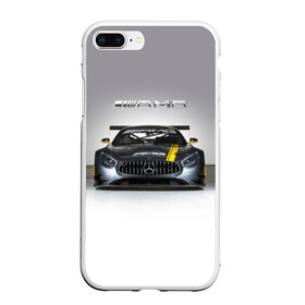 Чехол для iPhone 7Plus/8 Plus матовый с принтом AMG Motorsport в Курске, Силикон | Область печати: задняя сторона чехла, без боковых панелей | amg | car | mercedes benz | mersedes | motorsport | power | race | автомобиль | автоспорт | гонка | мерседес | мощь