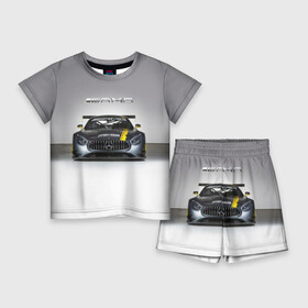 Детский костюм с шортами 3D с принтом AMG Motorsport в Курске,  |  | Тематика изображения на принте: amg | car | mercedes benz | mersedes | motorsport | power | race | автомобиль | автоспорт | гонка | мерседес | мощь