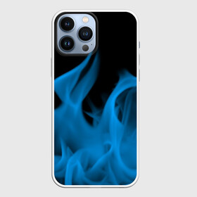 Чехол для iPhone 13 Pro Max с принтом Синий огонь в Курске,  |  | fire | flame | in fire | smoke | в огне | дым | огненный | огонь | текстуры