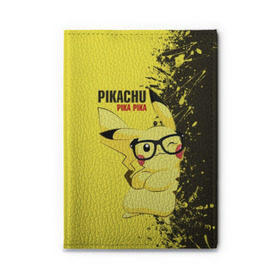 Обложка для автодокументов с принтом Pikachu Pika Pika в Курске, натуральная кожа |  размер 19,9*13 см; внутри 4 больших “конверта” для документов и один маленький отдел — туда идеально встанут права | pika | pikachu | аниме | детская | детям | игры | молния | мышка | мышь | пика | пикачу | покемон | покемоны