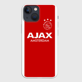 Чехол для iPhone 13 mini с принтом Аякс в Курске,  |  | afc ajax | ajax | amsterdamsche football club ajax | амстердамский аякс | аякс | аякс амстердам | фк аякс | форма | футбол | футбольный клуб