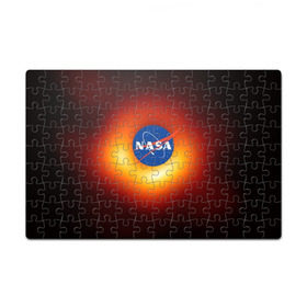 Пазл магнитный 126 элементов с принтом Черная дыра NASA в Курске, полимерный материал с магнитным слоем | 126 деталей, размер изделия —  180*270 мм | nasa | астрономия | горизонт событий | космос | наса | черная дыра