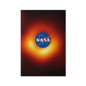 Обложка для паспорта матовая кожа с принтом Черная дыра NASA в Курске, натуральная матовая кожа | размер 19,3 х 13,7 см; прозрачные пластиковые крепления | Тематика изображения на принте: nasa | астрономия | горизонт событий | космос | наса | черная дыра