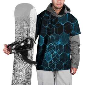 Накидка на куртку 3D с принтом Броня в Курске, 100% полиэстер |  | abstraction | geometry | hexagon | techno | абстракция | броня | геометрия | краски | неон | неоновый | сетка | соты | стальная броня | текстура | шестигранники