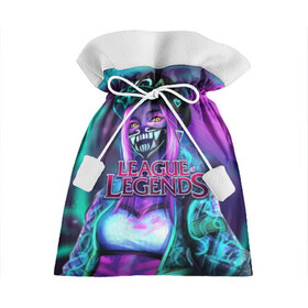 Подарочный 3D мешок с принтом League of Legends в Курске, 100% полиэстер | Размер: 29*39 см | kda | lol | rise | rus | skins | варвик | варус | воин | легенд | лига | лол | маг | стрелок | танк | чемпион