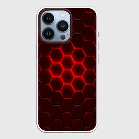 Чехол для iPhone 13 Pro с принтом БРОНЯ ИЗ СТАЛИ в Курске,  |  | abstraction | geometry | hexagon | techno | абстракция | броня | геометрия | краски | неон | неоновый | сетка | соты | стальная броня | текстура | шестигранники