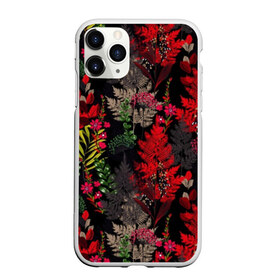 Чехол для iPhone 11 Pro Max матовый с принтом Dark garden в Курске, Силикон |  | Тематика изображения на принте: art | flowers | арт | букет | лепестки | листья | художество | цветок | цветы