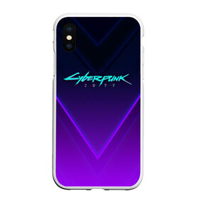 Чехол для iPhone XS Max матовый с принтом CYBERPUNK 2077 в Курске, Силикон | Область печати: задняя сторона чехла, без боковых панелей | 2019 | cd project red | cyberpunk 2077 | future | hack | night city | samurai | sci fi | андроиды | безумие | будущее | киберпанк 2077 | логотип | роботы | самураи | фантастика | цифры