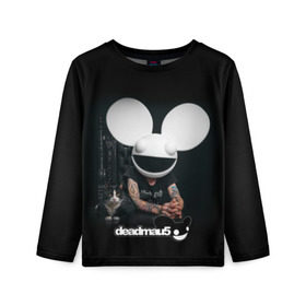 Детский лонгслив 3D с принтом Deadmau5 в Курске, 100% полиэстер | длинные рукава, круглый вырез горловины, полуприлегающий силуэт
 | dead | deadmau5 | dj | electro | house | joel | mouse | progressive | thomas | zimmerman | дедмаус | джоэль | диджей | мёртвая | мышь | прогрессив | томас | хаус | циммерман | электро