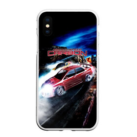 Чехол для iPhone XS Max матовый с принтом Need for Speed Carbon в Курске, Силикон | Область печати: задняя сторона чехла, без боковых панелей | auto | car | carbon | for | game | need | nfs | race | speed | авто | гонки | дрифт | игра | машина | нфс