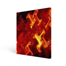 Холст квадратный с принтом Огненная лава в Курске, 100% ПВХ |  | fire | flame | in fire | smoke | в огне | дым | огненный | огонь | текстуры