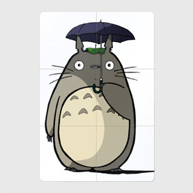 Магнитный плакат 2Х3 с принтом Totoro в Курске, Полимерный материал с магнитным слоем | 6 деталей размером 9*9 см | Тематика изображения на принте: totoro | аниме | для детей | животное | лес | мой сосед тоторо | мультфильм | тоторо