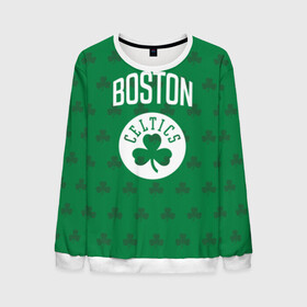 Мужской свитшот 3D с принтом Boston Celtics в Курске, 100% полиэстер с мягким внутренним слоем | круглый вырез горловины, мягкая резинка на манжетах и поясе, свободная посадка по фигуре | boston | boston celtics | celtics | бостон | бостон селтикс