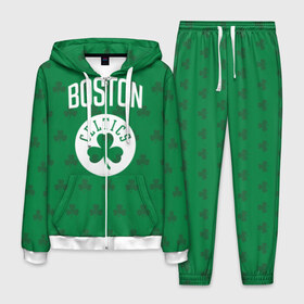 Мужской костюм 3D с принтом Boston Celtics в Курске, 100% полиэстер | Манжеты и пояс оформлены тканевой резинкой, двухслойный капюшон со шнурком для регулировки, карманы спереди | boston | boston celtics | celtics | бостон | бостон селтикс