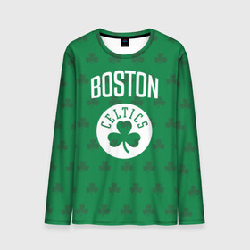 Мужской лонгслив 3D с принтом Boston Celtics в Курске, 100% полиэстер | длинные рукава, круглый вырез горловины, полуприлегающий силуэт | Тематика изображения на принте: boston | boston celtics | celtics | бостон | бостон селтикс