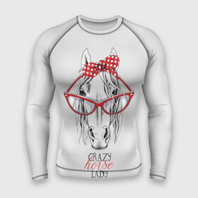 Мужской рашгард 3D с принтом Crazy horse lady в Курске,  |  | animal | blonde | bow | crazy | cute | head | horse | lady | look | polka | portrait | red | white | бант | белая | белый | блондинка | взгляд | голова | горошек | животное | красный | леди | лошадь | милый | очки | портрет | сумасшедшая