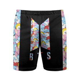 Мужские шорты 3D спортивные с принтом BTS BT21 в Курске,  |  | bangtan boys | bt21 | bts | bts army | bts stickers | j hope | jimin | jin | jungkook | k pop | rap monster | rapmon | suga | v | бтс | корея | стикеры bts