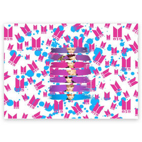 Поздравительная открытка с принтом Bts Lover Yourself в Курске, 100% бумага | плотность бумаги 280 г/м2, матовая, на обратной стороне линовка и место для марки
 | Тематика изображения на принте: bangtan | boy | j hope | jimin | jin | jungkook | korea | luv | rm | suga | v | with | бтс | кей | поп