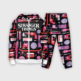 Детский костюм 3D с принтом STRANGER THINGS STARTER PACK в Курске,  |  | 11 | eleven | logo | netflix | pack | starter | stranger | things | дела | крайне | лого | логотип | одинадцать | одиннадцать | очень | пак | события | стартер | странные | стренджер