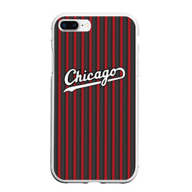 Чехол для iPhone 7Plus/8 Plus матовый с принтом Chicago Bulls classic в Курске, Силикон | Область печати: задняя сторона чехла, без боковых панелей | chicago bulls | nba | нба | чикаго