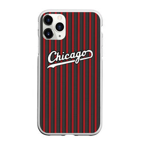 Чехол для iPhone 11 Pro Max матовый с принтом Chicago Bulls classic в Курске, Силикон |  | chicago bulls | nba | нба | чикаго