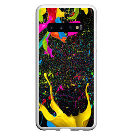 Чехол для Samsung Galaxy S10 с принтом Взрыв Красок в Курске, Силикон | Область печати: задняя сторона чехла, без боковых панелей | Тематика изображения на принте: 1 мая | 2019 | 2020 | neon | брызги | брызги красок | в подарок | веселая | весна | клубная | краска | краски | красочная | летняя | лето | неон | неоновые цвета | подарок | праздник | пятна краски | сочная | яркая