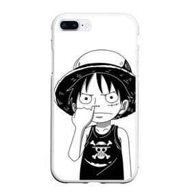 Чехол для iPhone 7Plus/8 Plus матовый с принтом One Piece в Курске, Силикон | Область печати: задняя сторона чехла, без боковых панелей | monkey d. luffy | one piece | tony tony chopper | аниме | большой куш | ван пис | ванпис | манга | манки д. луффи | пираты | пираты соломенной шляпы | тони тони чоппер