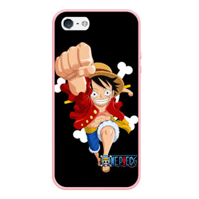 Чехол для iPhone 5/5S матовый с принтом One Piece в Курске, Силикон | Область печати: задняя сторона чехла, без боковых панелей | monkey d. luffy | one piece | tony tony chopper | аниме | большой куш | ван пис | ванпис | манга | манки д. луффи | пираты | пираты соломенной шляпы | тони тони чоппер