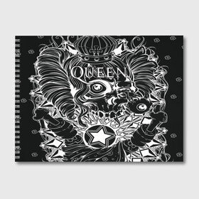 Альбом для рисования с принтом Queen в Курске, 100% бумага
 | матовая бумага, плотность 200 мг. | bohemian | brian | freddie | john | mercury | must go on | queen | rhapsody | roger | taylor | the miracle | the show | роджер тейлор | фредди меркьюри