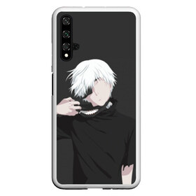 Чехол для Honor 20 с принтом Kaneki Ken в Курске, Силикон | Область печати: задняя сторона чехла, без боковых панелей | anteiku | ghoul | kaneki | ken | tokyo | антейку | гуль | канеки | кен | токийский