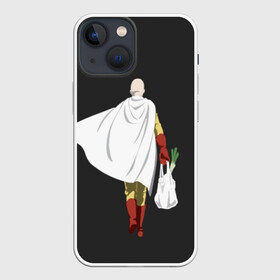 Чехол для iPhone 13 mini с принтом Saitama в Курске,  |  | hero | man | one | one punch | punch | punch man | saitama | super | superhero | ванпанчмен | герой | сайтама | супер | супергерой