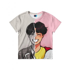 Детская футболка 3D с принтом K-Pop в Курске, 100% гипоаллергенный полиэфир | прямой крой, круглый вырез горловины, длина до линии бедер, чуть спущенное плечо, ткань немного тянется | bts | jimin | jin | jungkook | k pop | kim taehyung | korean | suga | бтс | джонгук | ким сокчин | ким тэ хён | корейский поп | корея | мин юнги | пак | суга | чимин | чон