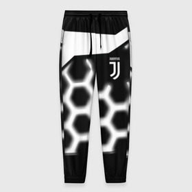 Мужские брюки 3D с принтом Juventus. в Курске, 100% полиэстер | манжеты по низу, эластичный пояс регулируется шнурком, по бокам два кармана без застежек, внутренняя часть кармана из мелкой сетки | 