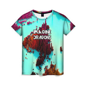 Женская футболка 3D с принтом imagine dragons в Курске, 100% полиэфир ( синтетическое хлопкоподобное полотно) | прямой крой, круглый вырез горловины, длина до линии бедер | destiny | from | imagine dragons | metal death | rock | альтернатива | метал | рок | хард | хеви | электроникор