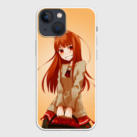 Чехол для iPhone 13 mini с принтом Волчица и пряности в Курске,  |  | anime | manga | okami to koshinryo | spice and wolf | wolf and spice | аниме | волчица и пряности | волчица и специи | манга | оками то косинрё | ранобэ | холо