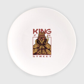 Тарелка с принтом King of the street в Курске, фарфор | диаметр - 210 мм
диаметр для нанесения принта - 120 мм | king | животные | звери | король | король улиц | кот | кошка | кошки | лев | природа | улица