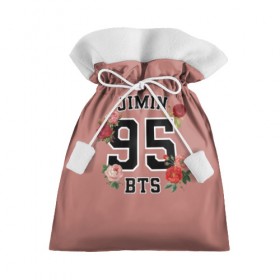 Подарочный 3D мешок с принтом JIMIN BTS в Курске, 100% полиэстер | Размер: 29*39 см | bangtan | bighit | boy | fake love | j hope | jimin | jin | jungkook | korea | kpop | live | luv | mic drop | rm | suga | v | with | бтс | кей | поп