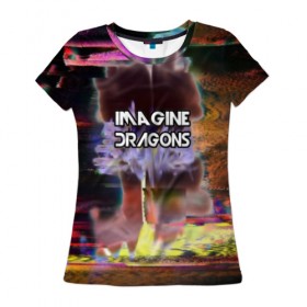 Женская футболка 3D с принтом Imagine Dragons в Курске, 100% полиэфир ( синтетическое хлопкоподобное полотно) | прямой крой, круглый вырез горловины, длина до линии бедер | destiny | from | imagine dragons | metal death | rock | альтернатива | метал | рок | хард | хеви | электроникор